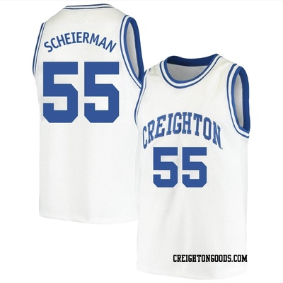 Men's Baylor Scheierman Creighton Bluejays Replica Original Retro Brand Basketball Jersey - White