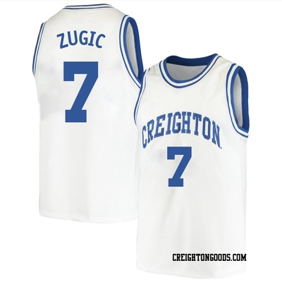 Men's Fedor Zugic Creighton Bluejays Replica Original Retro Brand Basketball Jersey - White